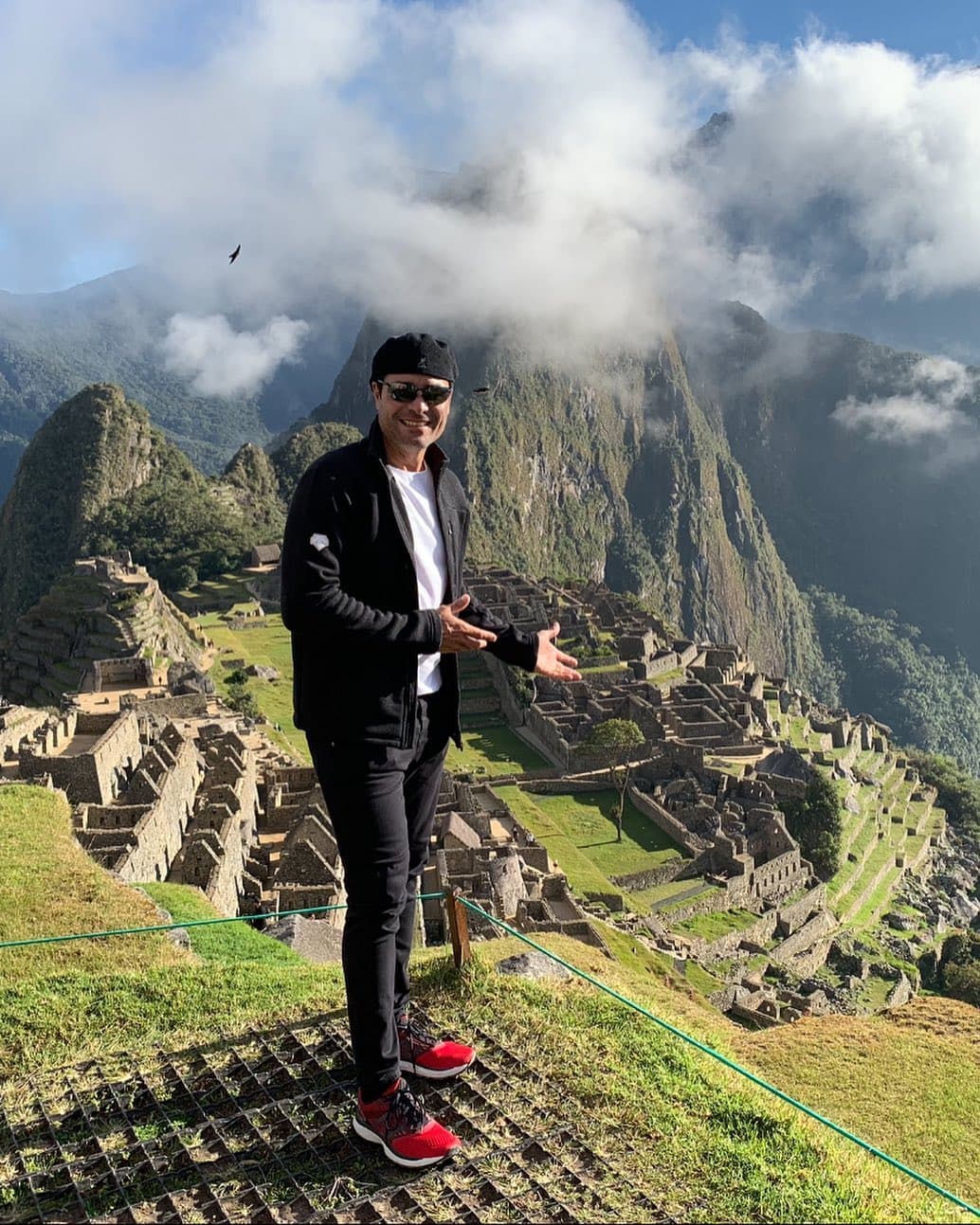 Aprovechó su visita a este país para recorrer Machu Picchu.