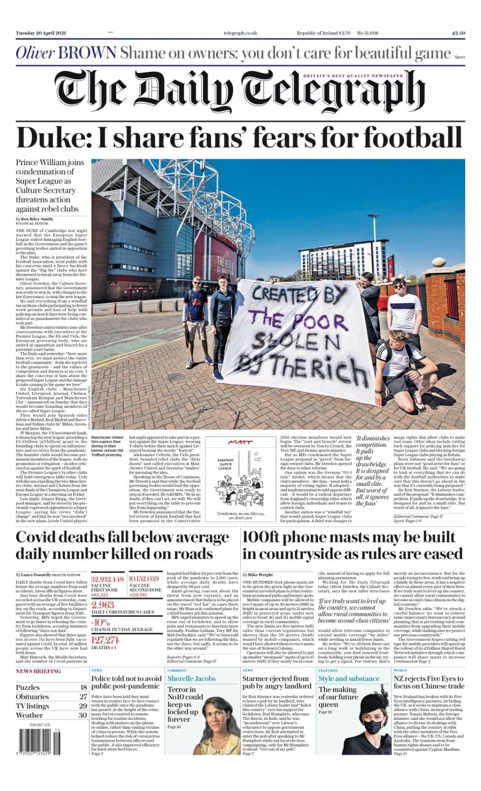 Estos son algunos encabezados de los medios de comunicación.