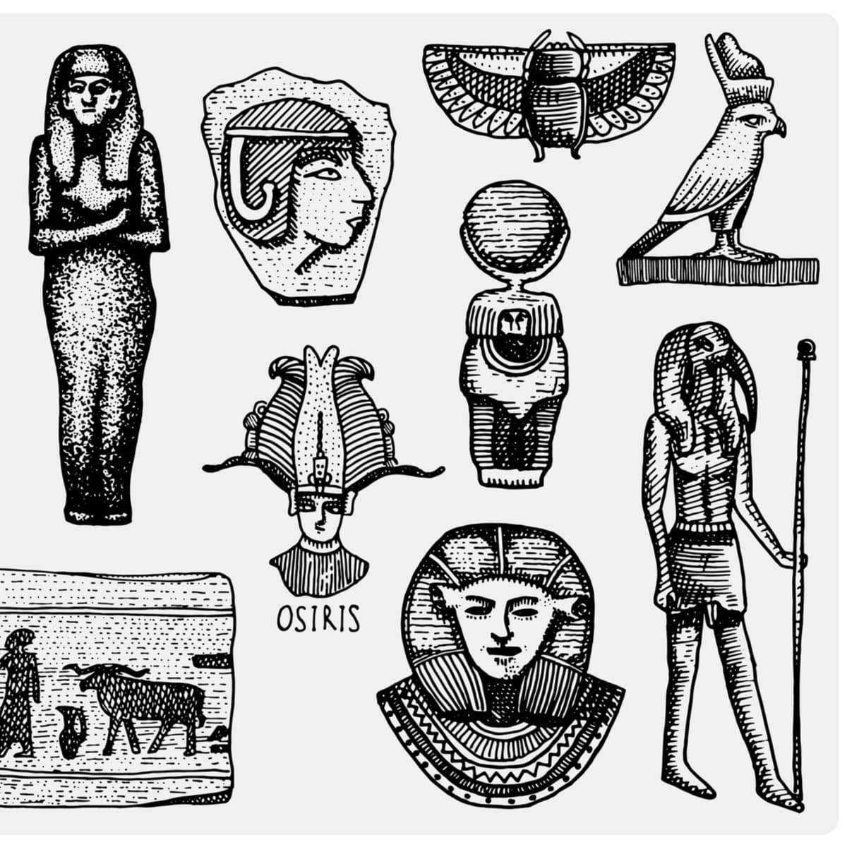 El escorpión también era importante para los egipcios, y usaban algunos amuletos no sólo como protección contra la picadura de estos animales, sino contra la mala vibra en general, envidias y traiciones.