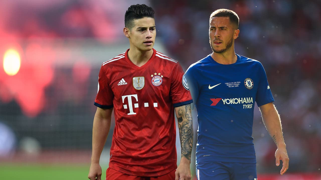 Eden Hazard o James Rodríguez ¿quién será el preferido de la afición del Real Madrid?