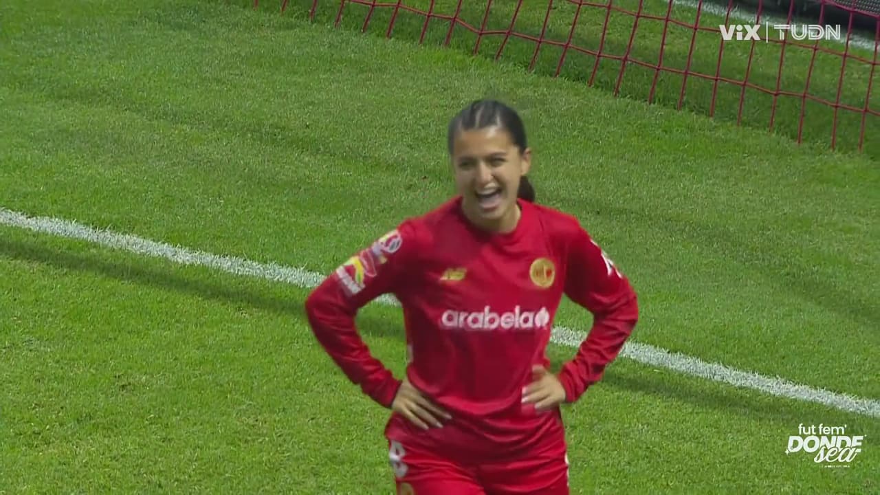 ¡Primer balón que toca y lo convierte en gol! Toluca lo empata