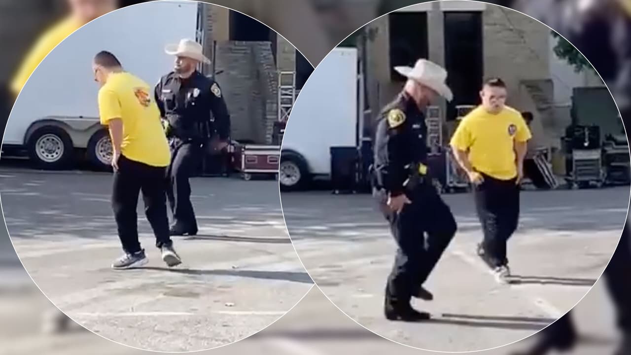 Captan en video un "duelo de baile" entre un oficial texano y un chico de 17 años
