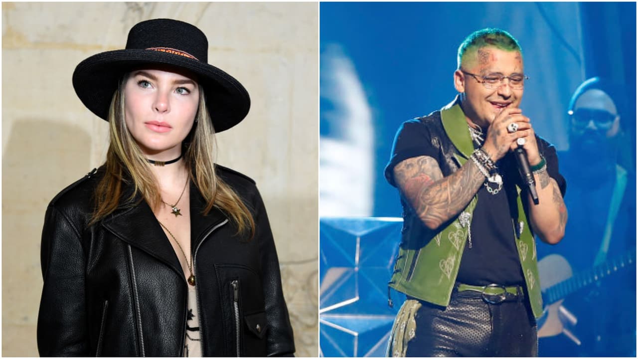 Belinda regresa a México y le preguntan por su vida amorosa mientras Nodal se desahoga entre lágrimas en Colombia