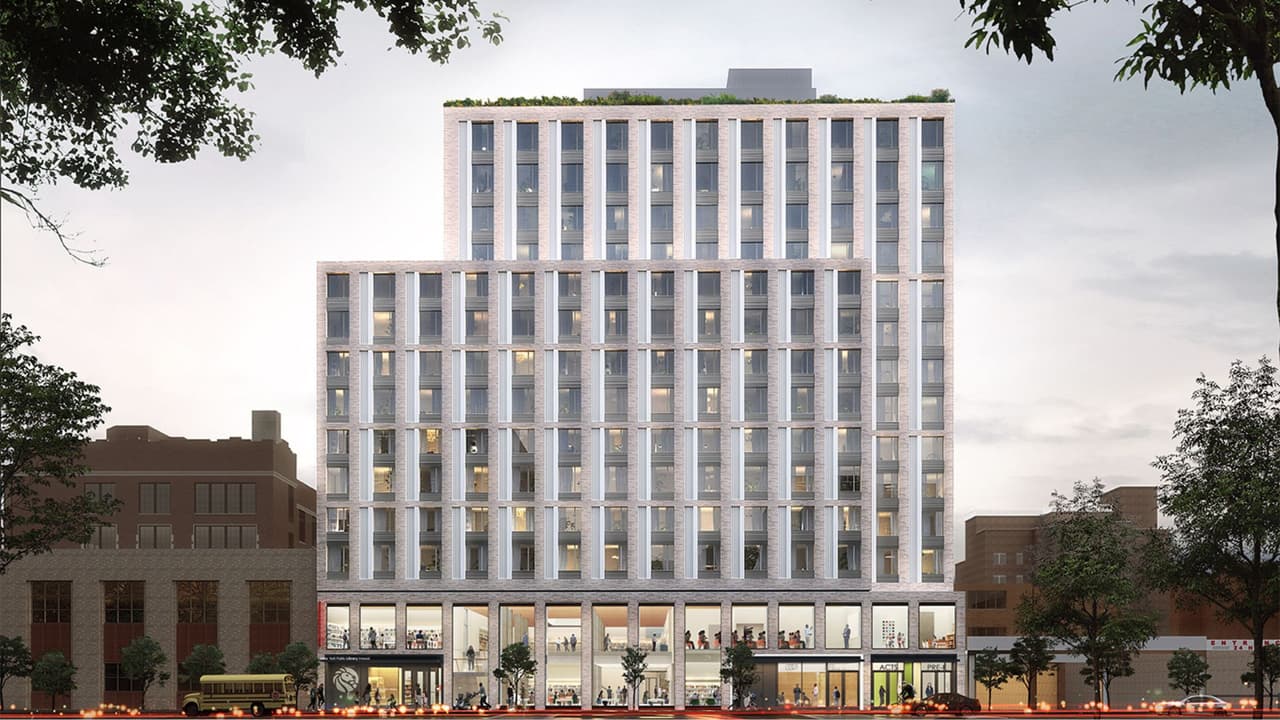Abren lotería para 138 apartamentos de edificio en Manhattan que tendrá biblioteca pública