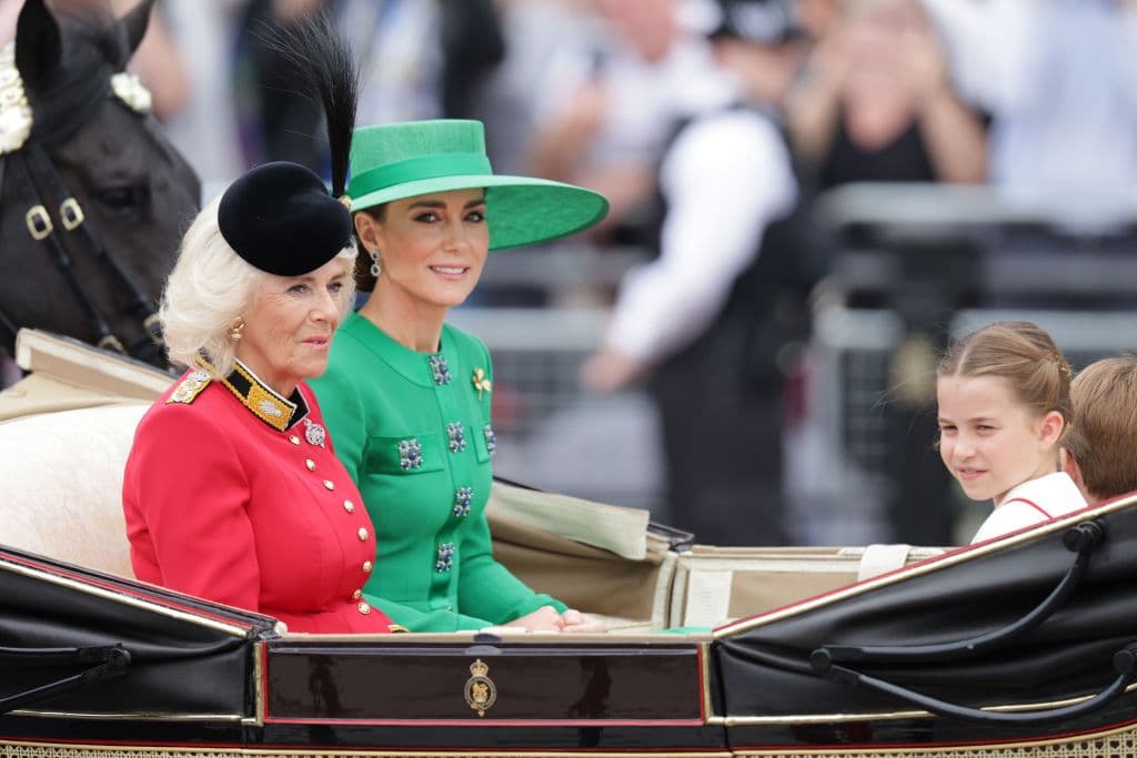 Kate Middleton desfiló junto a sus hijos y la reina consorte Camila.