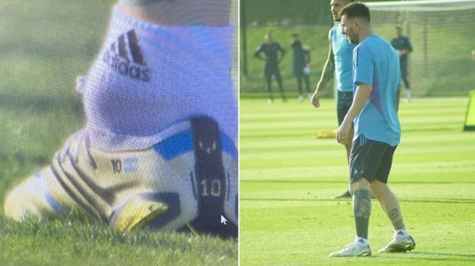 Una foto del tobillo de Messi enciende la incertidumbre en Argentina
