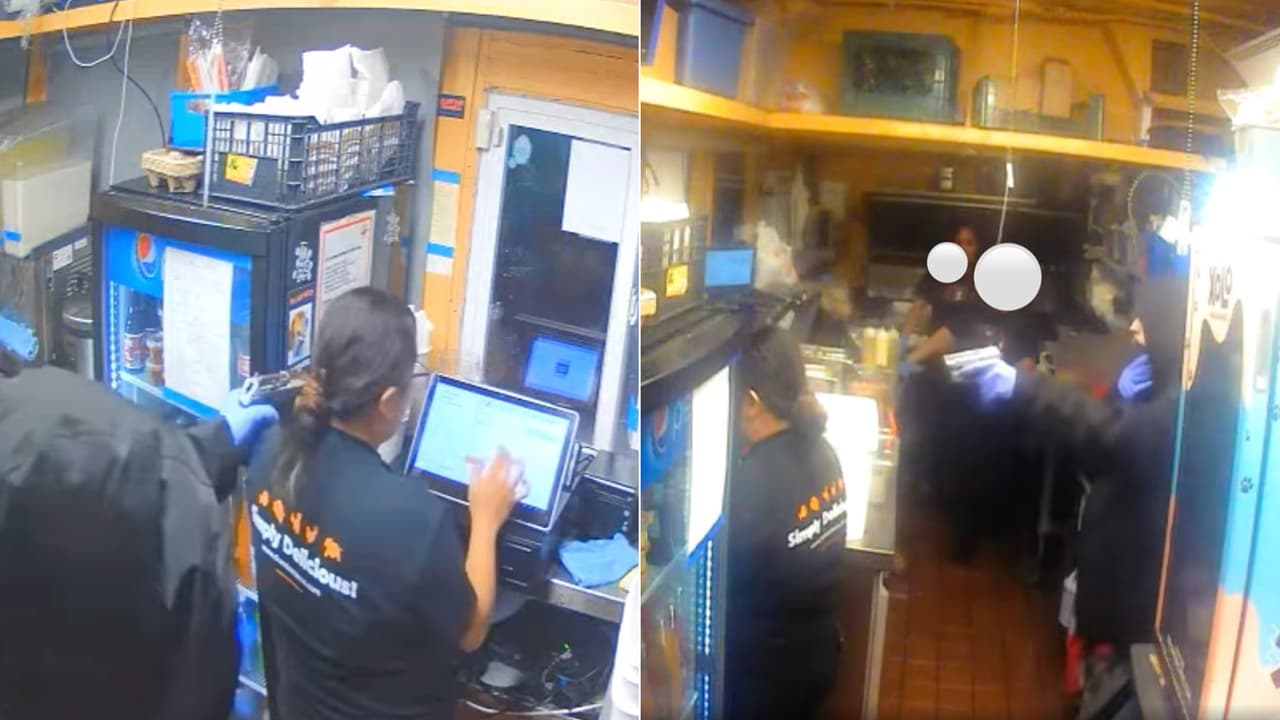 El momento en que una taquería mexicana es asaltada en Sacramento: ladrón golpeó a empleada con una pistola