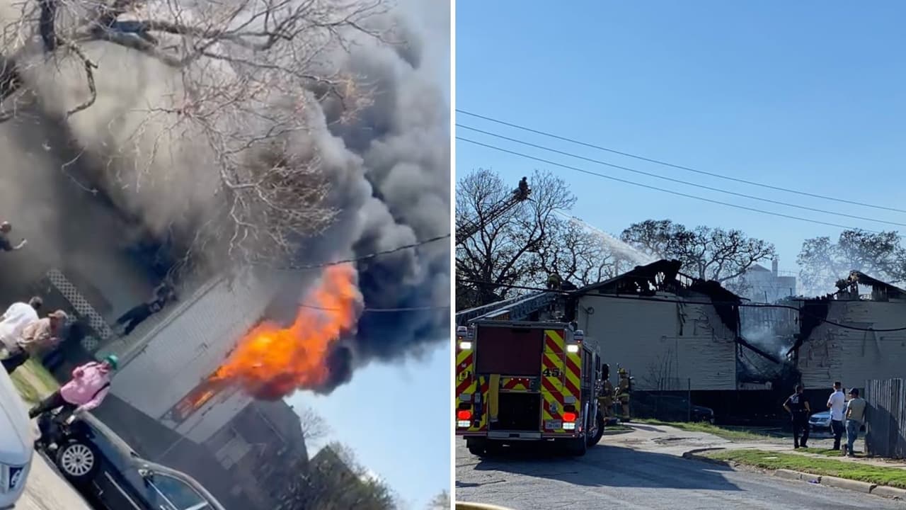 Unas 14 personas fueron desplazadas por un fuerte incendio en apartamentos al sur de Dallas