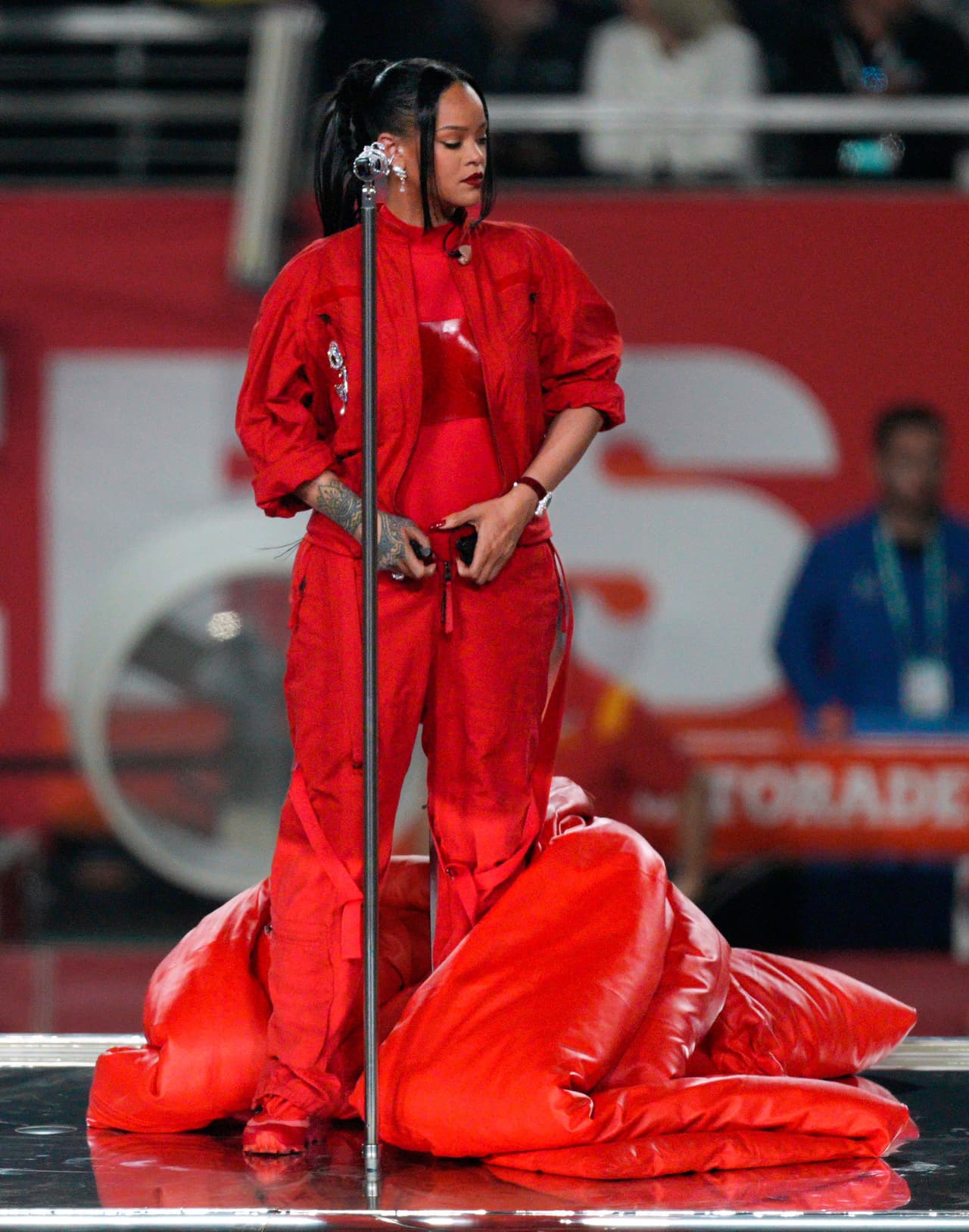 No queda claro cuántos meses de gestación tiene ahora.
<br>