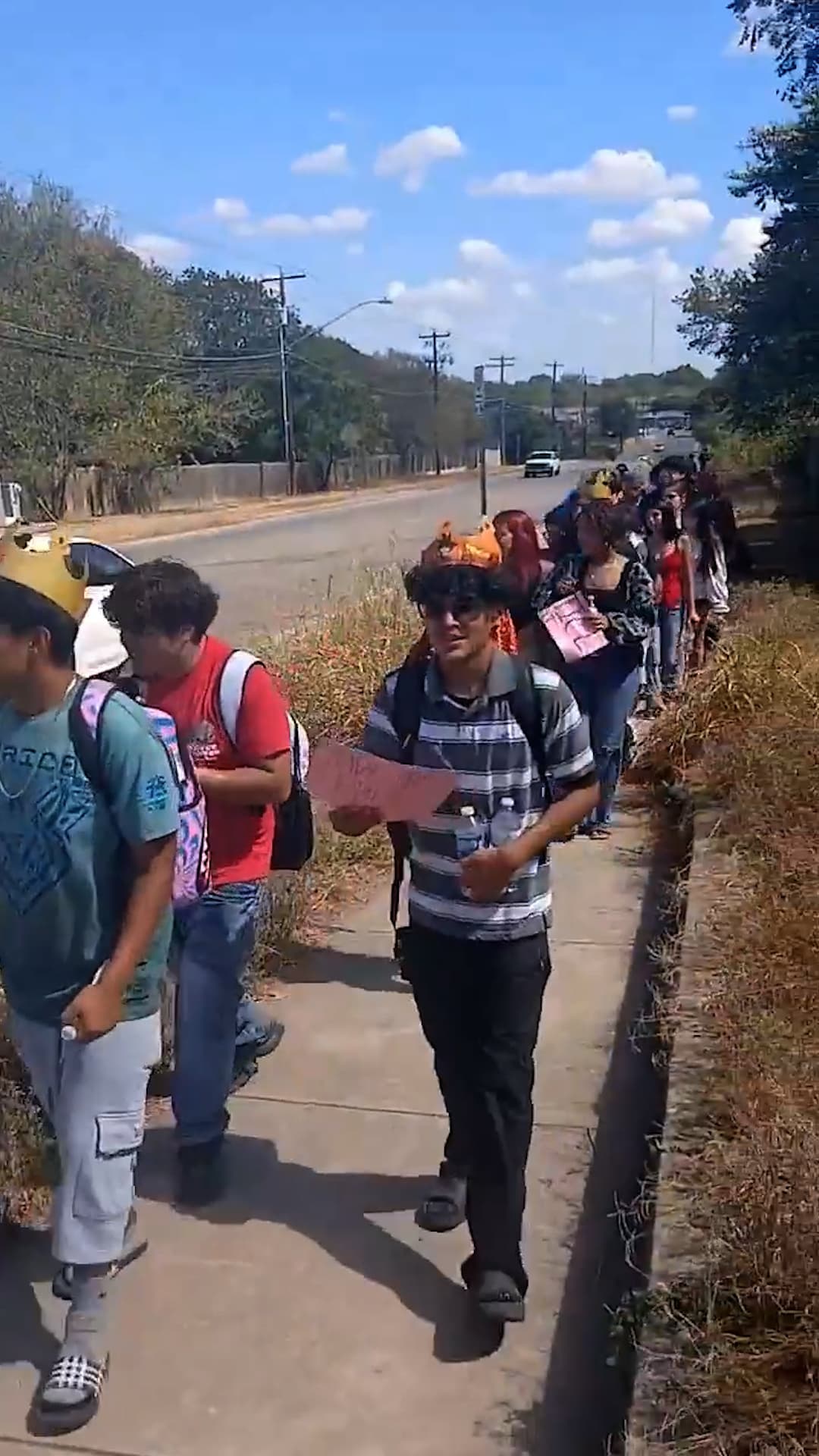 Estudiantes de Texas protestan por el caso de Wilber Garcés