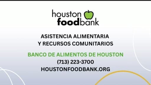 Ayuda alimentaria para las familias de Houston