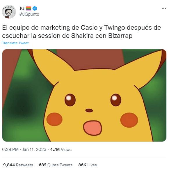 Meme reacción Casio y Renault