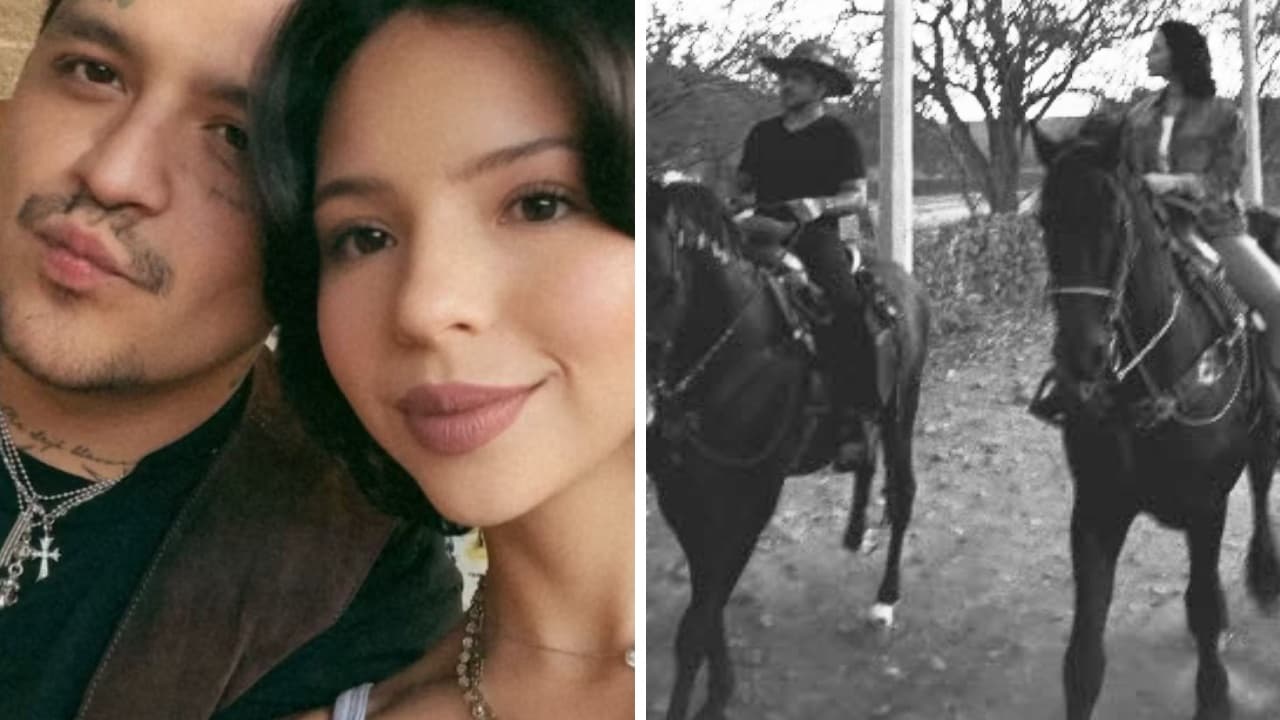 Nodal y Ángela Aguilar ponen fin a rumores sobre su matrimonio: la pareja se dejó ver en el rancho