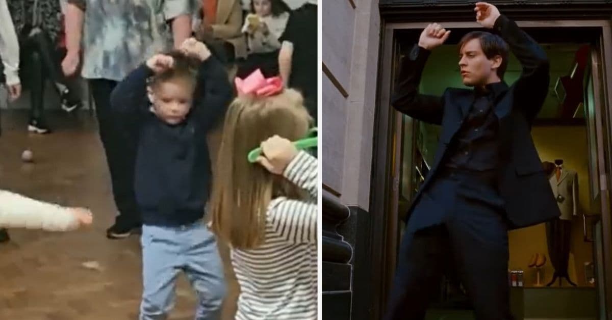 Niño imitó el baile de Tobey Maguire a la perfección y hasta el director de 'Spider-Man' opinó