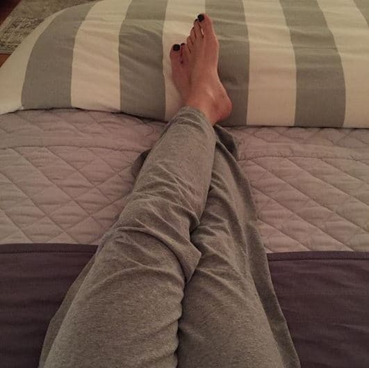 "Buenas noches.", escribió la actriz junto a esta imagen publicada en julio de 2015.