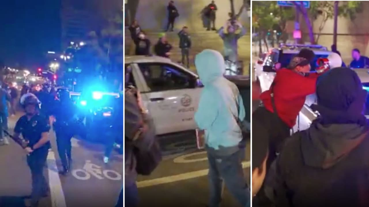 Tensión en Los Ángeles durante protesta por mortal arresto de Tyre Nichols en Memphis, Tennessee