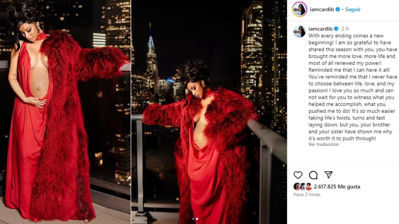 Cardi B anunció así que está embarazada.