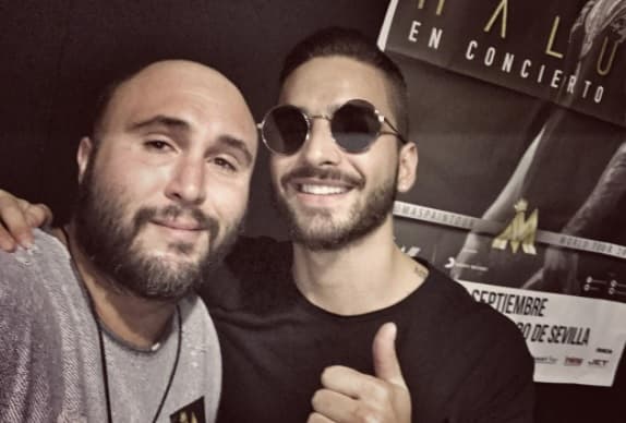 Gracias a la música, el hijo de Pantoja se ha convertido en gran amigo del colombiano Maluma, como también lo es Vacci.