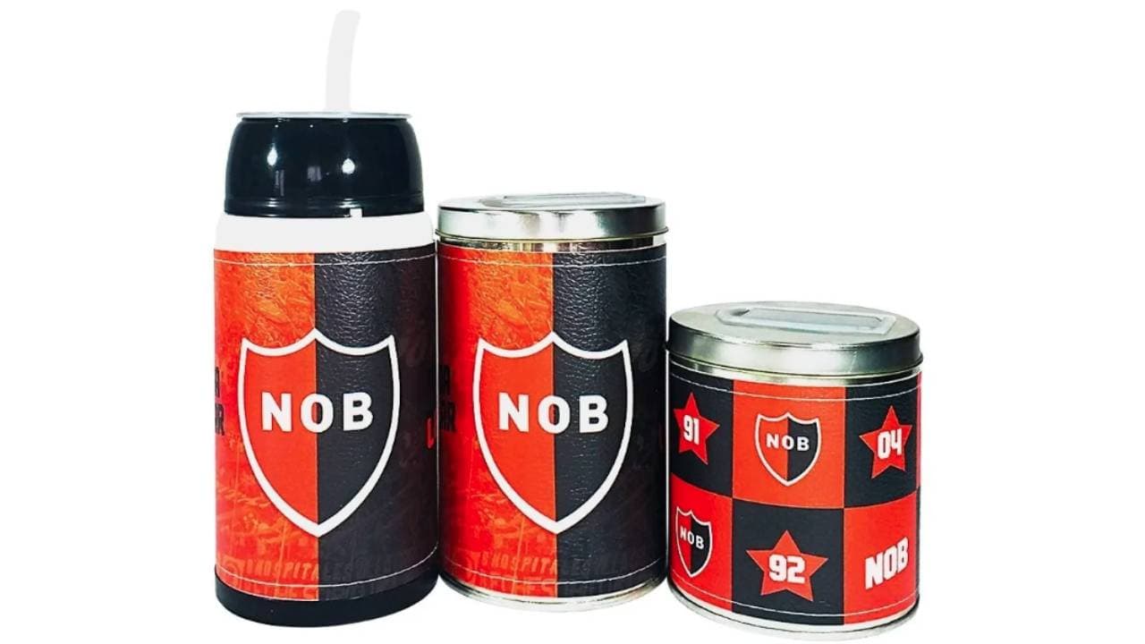 ¿Será el kit de Leo Messi? Newell's Old Boys, recipiente para yerba, mate y termo.