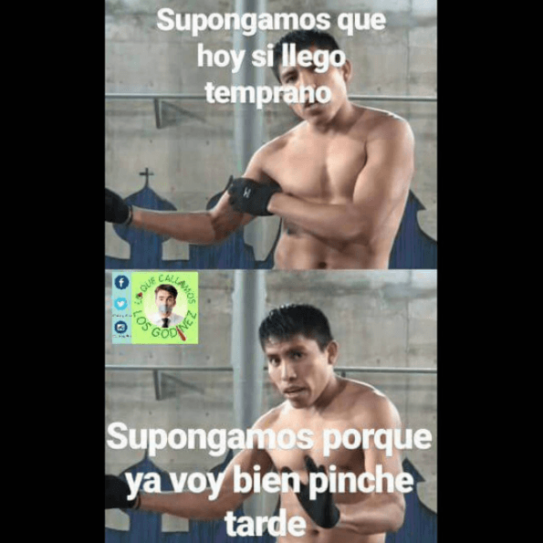El protagonista de este meme es Alex Domínguez, quien a través de su cuenta en Youtube publica vídeos con consejos para ejercitarse sin necesidad de utilizar pesas.