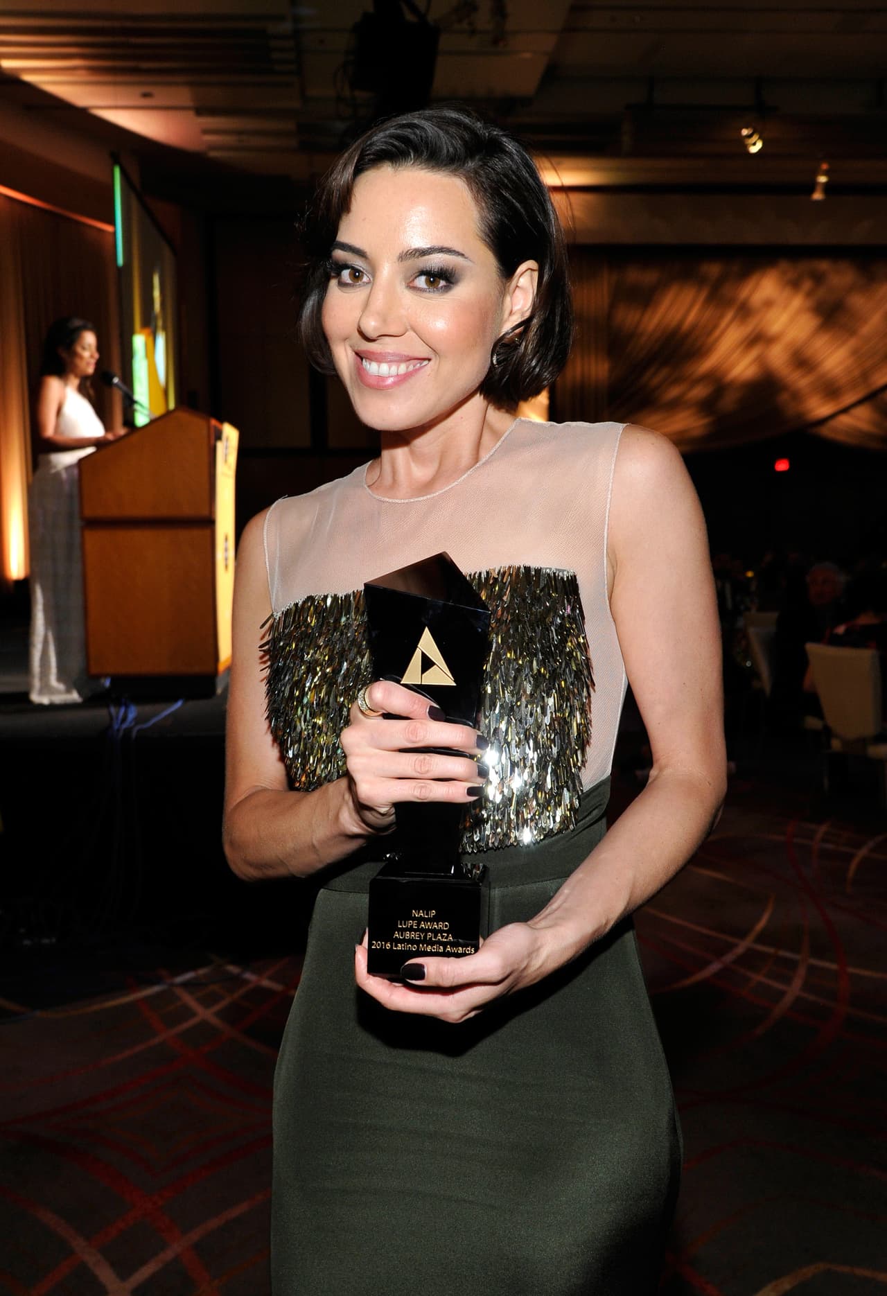 Aubrey Plaza es una actriz de raíces boricuas que salió en el show 'Parks and Recreation' y en películas como 'Bad Grandpa' y 'Mike and Dave Need Wedding Dates'.