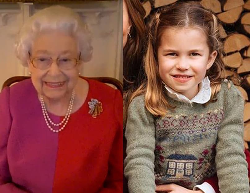 "La princesita Charlotte se parece a su majestad", han escrito sobre la princesa de cinco años y la reina.