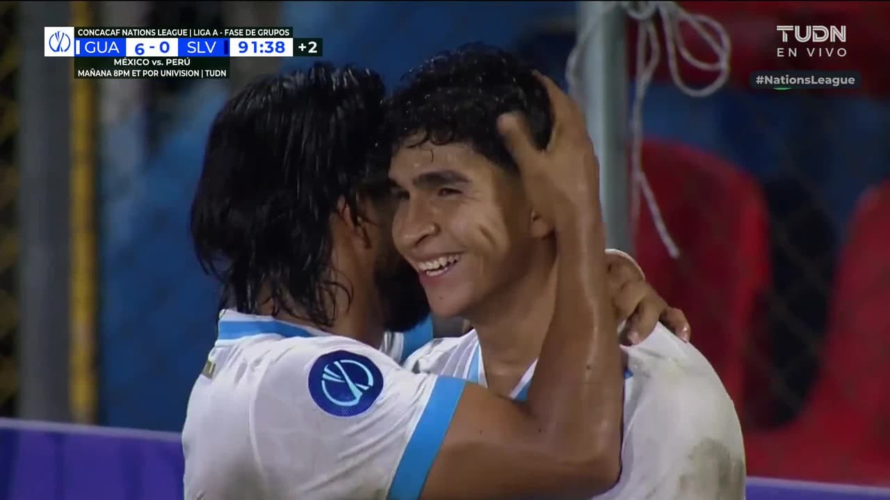 ¡Fajardo consigue su triplete y el sexto gol de Guatemala a El Salvador!