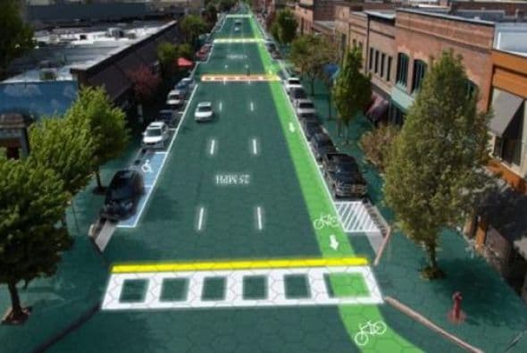 Buscan crear carretera con páneles solares