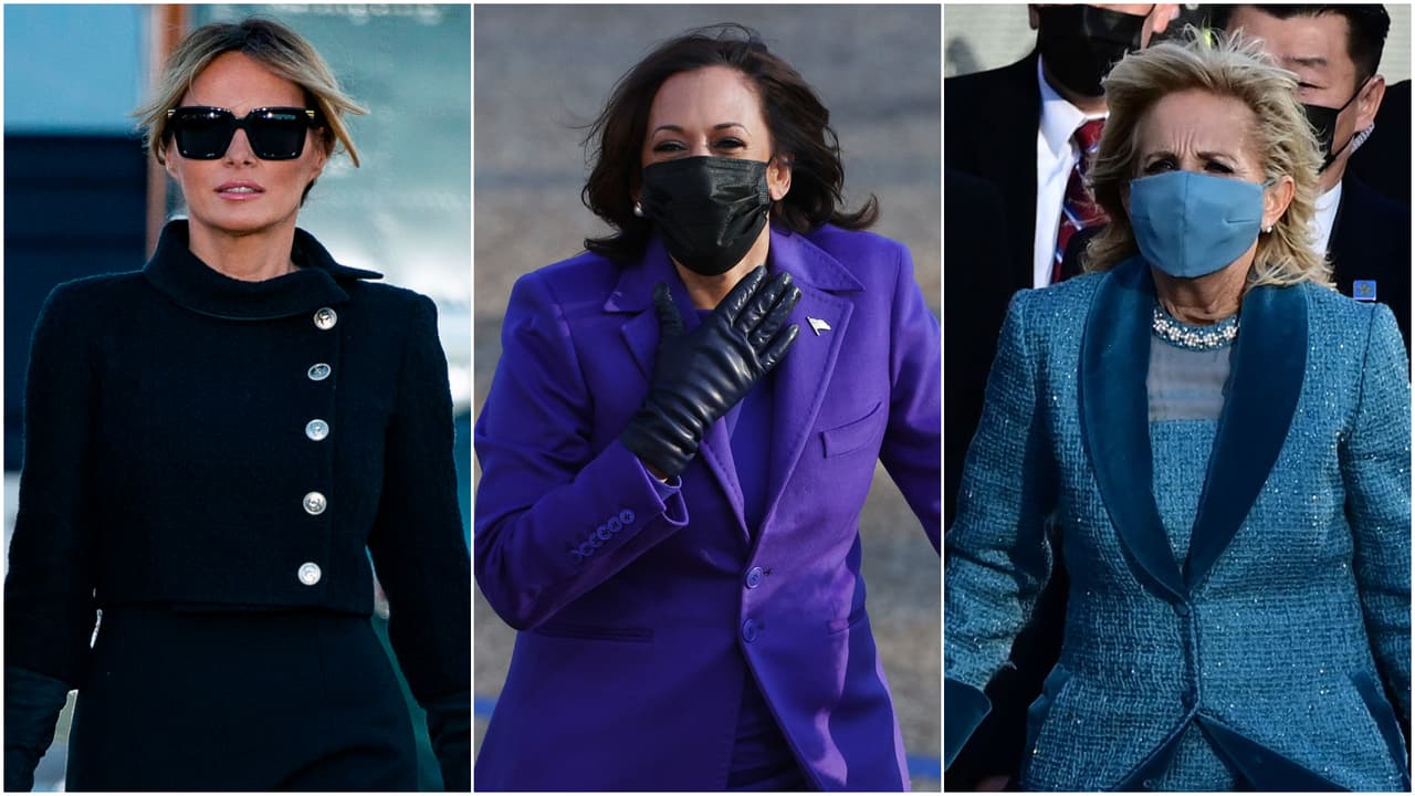 Melania Trump, Kamala Harris y Jill Biden: qué vistieron y qué pretendían comunicar en el día de la juramentación de Biden