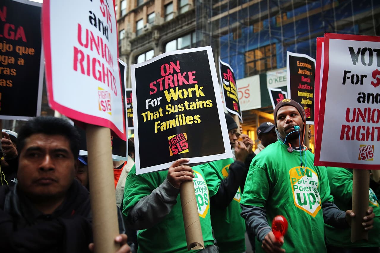 En Nueva York, donde nació el movimiento de protesta en 2012, centenares de personas salieron a la calle este martes. (Foto: Getty Images).