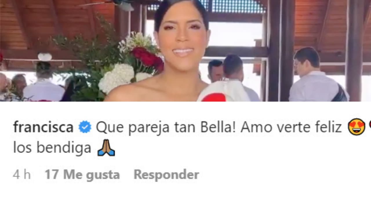 Francisca fue contundente: "¡Qué pareja tan bella!".
<br>