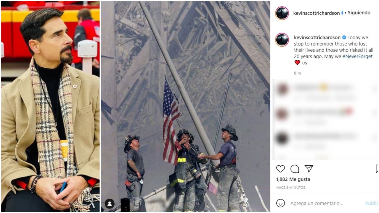 <b>Kevin Richardson</b>, integrante de la 'boyband' Backstreet Boys, mandó un mensaje a quienes perdieron un ser querido: "Hoy nos detenemos a recordar a los que perdieron la vida y a los que la arriesgaron hace 20 años. Nunca lo olvidaremos".