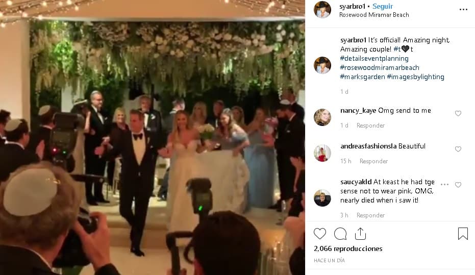 Luego, Engelson y Kurland se casaron en una lujosa ceremonia en el resort Rosewood Miramar Beach en Montecito, California, en mayo de 2019, justo cuando los Sussex
<b> <a href="https://www.univision.com/famosos/asi-fue-el-primer-acto-publico-de-archie-en-brazos-de-meghan-y-fue-para-apoyar-a-su-papa-harry-fotos" target="_blank">celebraban haberse convertido en padres. </a></b>
<br>