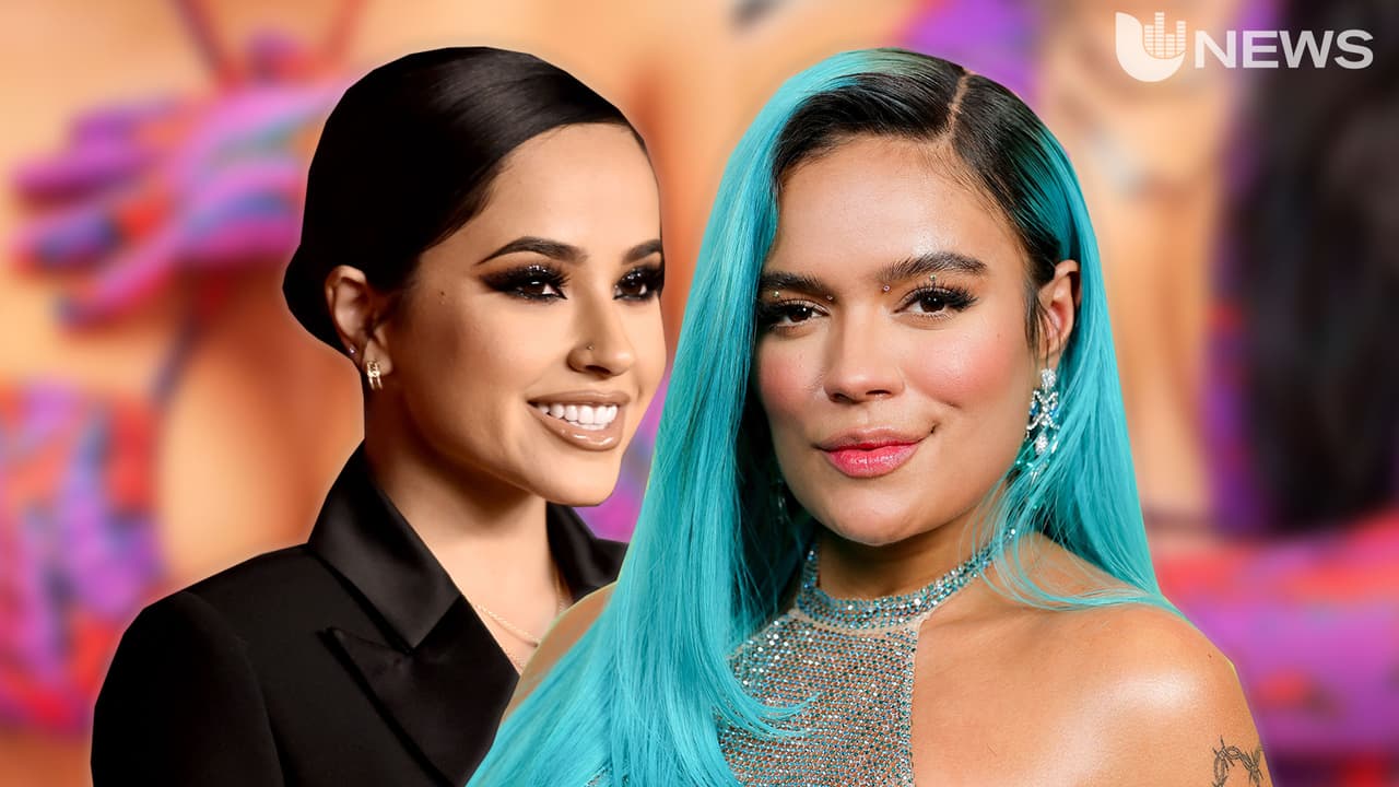 Karol G Y Becky G encienden las redes con el mismo traje de baño, y los fans especulan que podría venir una colaboración