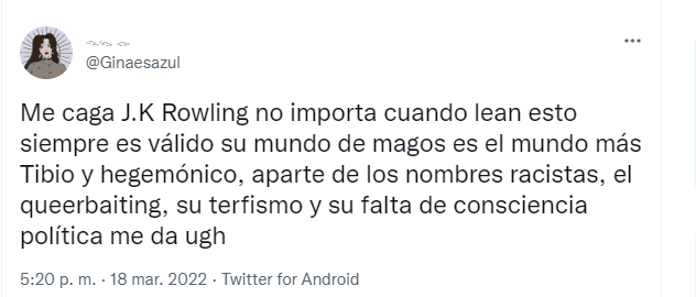 Criticas a J.K. Rwoling