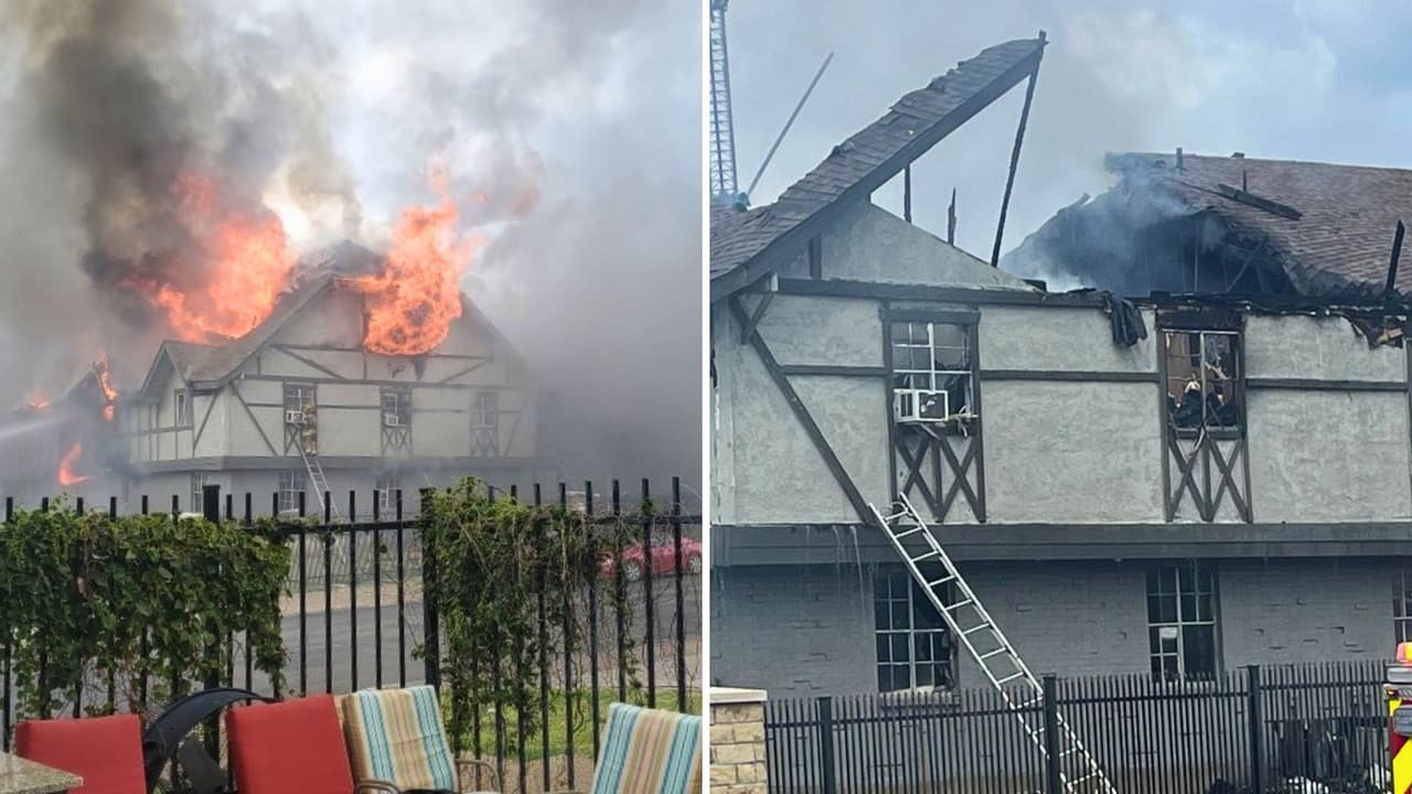 Incendio en complejo residencial de Dallas afecta a 12 apartamentos y provoca el colapso de un techo