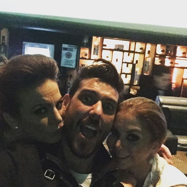 Junto con Florencia de Saracho y su compañera de telenovela Fabiola Campomanes fueron las más animadas.