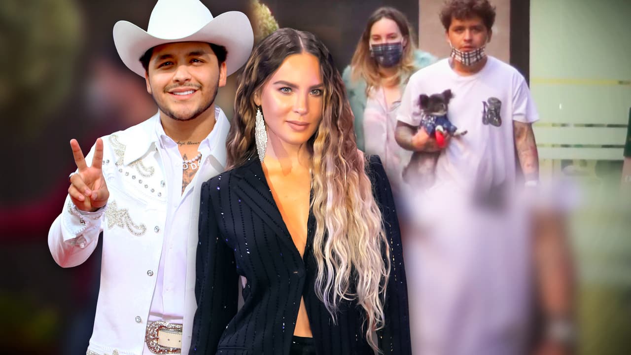 Captamos a Belinda y Christian Nodal yendo de compras en pijama y acompañados de personal de seguridad