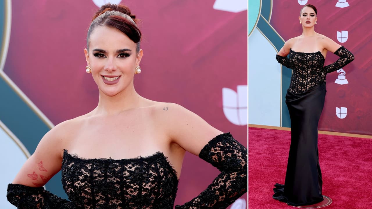 Así llegó Gala Montes a los Latin GRAMMY.