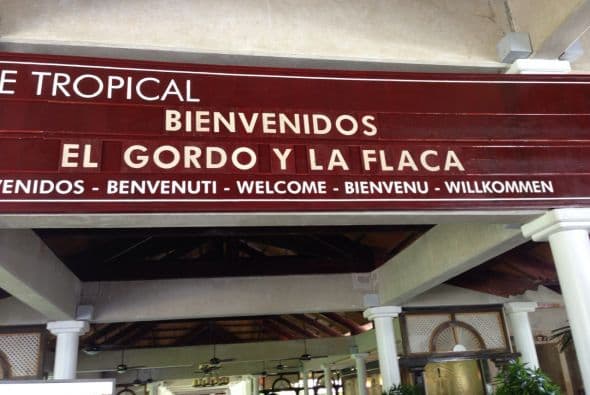 En el hotel Meliá Caribe Tropical nos dieron la bienvenida a lo grande.