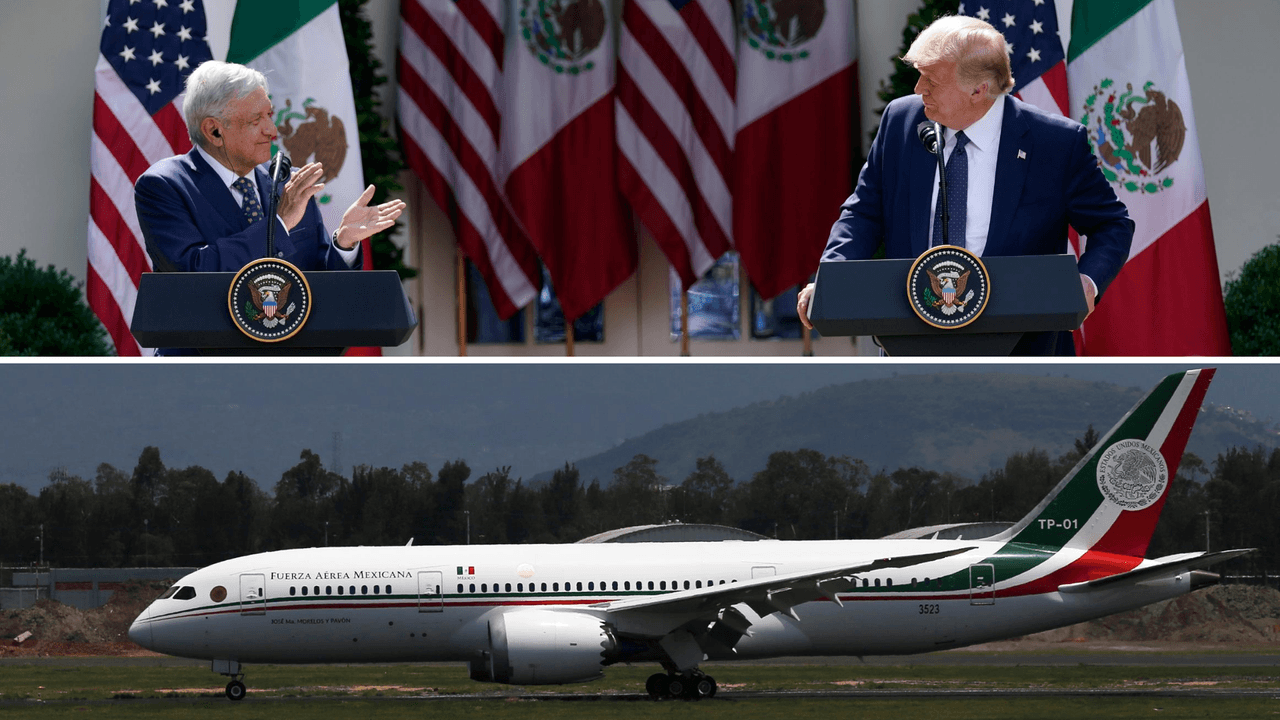 Así terminó su paso por California el avión presidencial mexicano del que López Obrador quiere deshacerse