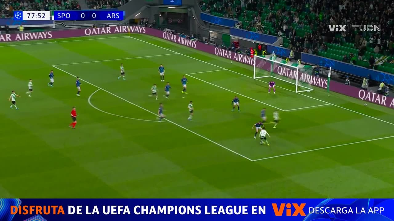 ¡Al borde del gol! Sporting se queda a centímetros de abrir el marcador