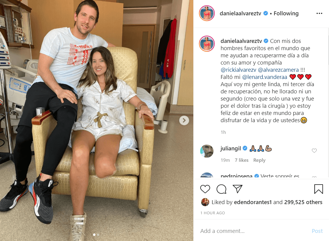 La tarde de este lunes 15 de junio, en su tercer día de recuperación y ya sin vendaje, la modelo volvió a compartir imágenes con un nuevo mensaje.