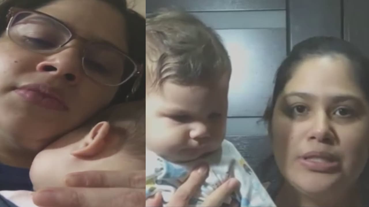 Cantando a su bebé para alejar el miedo durante bombardeos: así sobrevive esta madre hispana en medio de la guerra en Ucrania