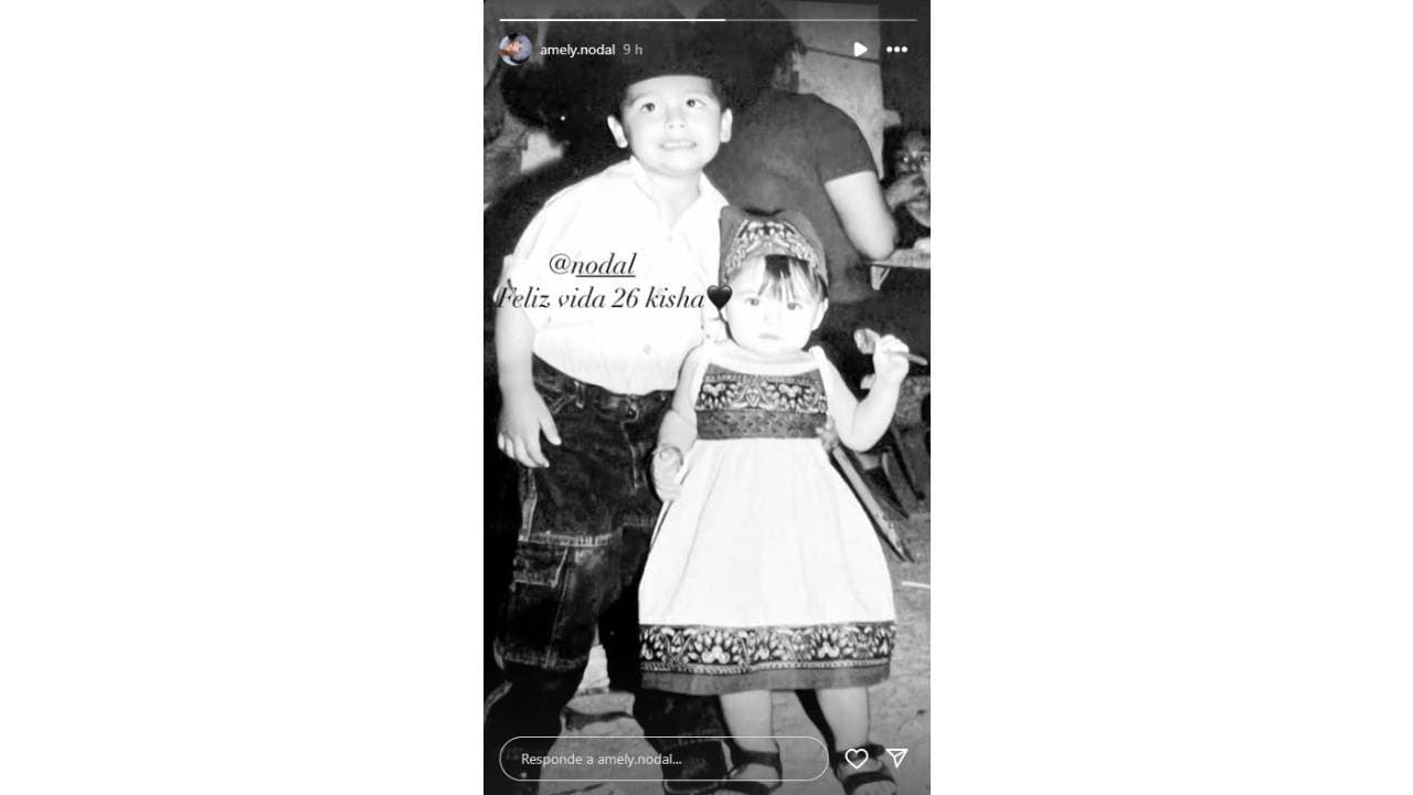 La tierna felicitación de Amely Nodal a Christian.