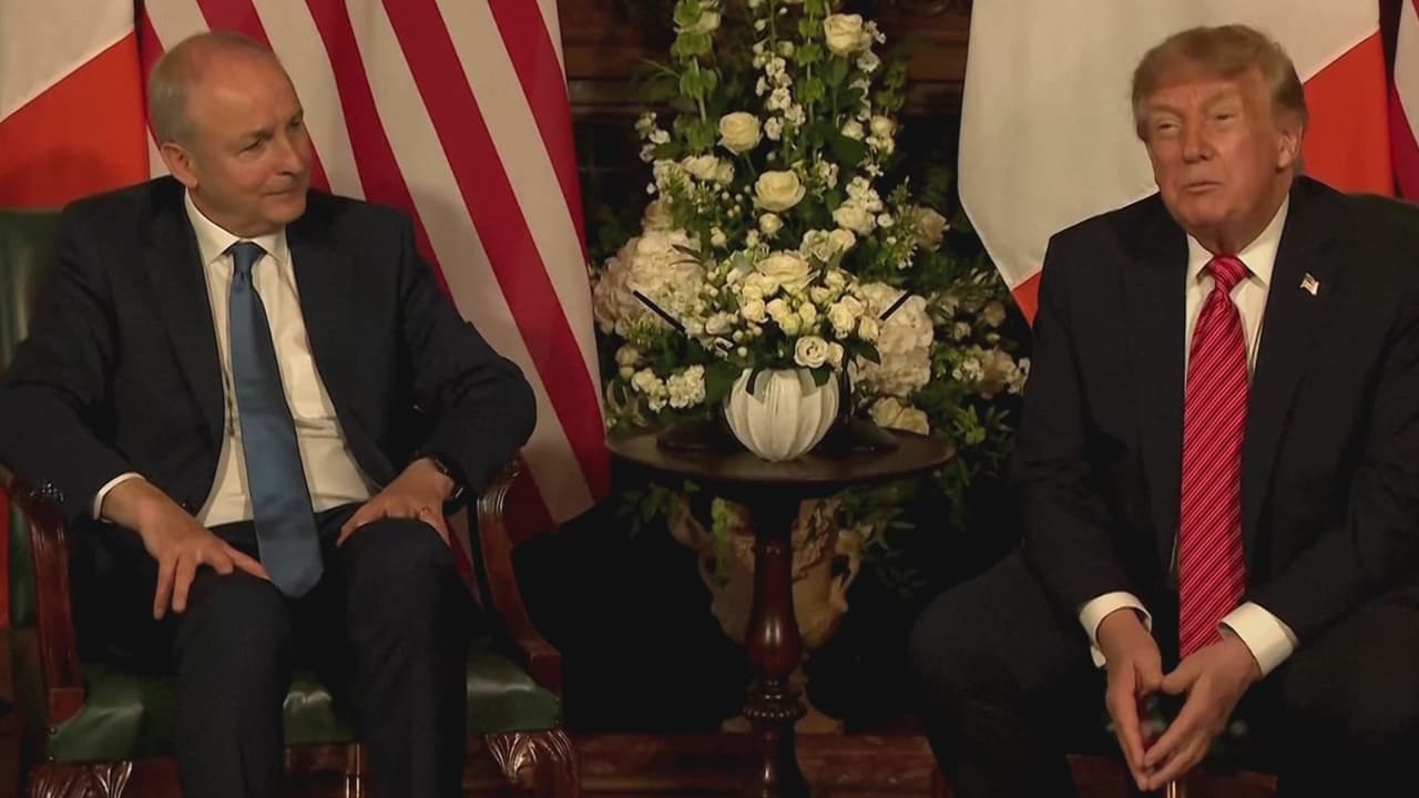 Manifestaciones y polémicas declaraciones marcan la visita oficial de Trump a Dublín