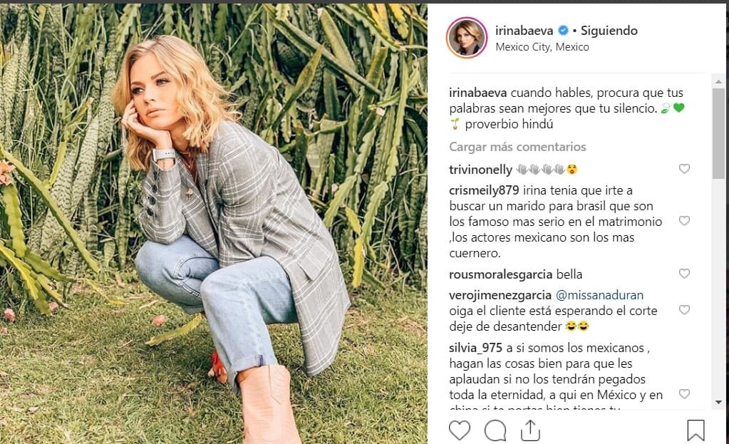 El lunes 15 de octubre, la actriz rusa escribió un proverbio hindú en su cuenta de Instagram: "Cuando hables, procura que tus palabras sean mejores que tu silencio". ¿Dirigía ese mensaje a alguien en específico, o solo se trató de una reflexión genérica?.