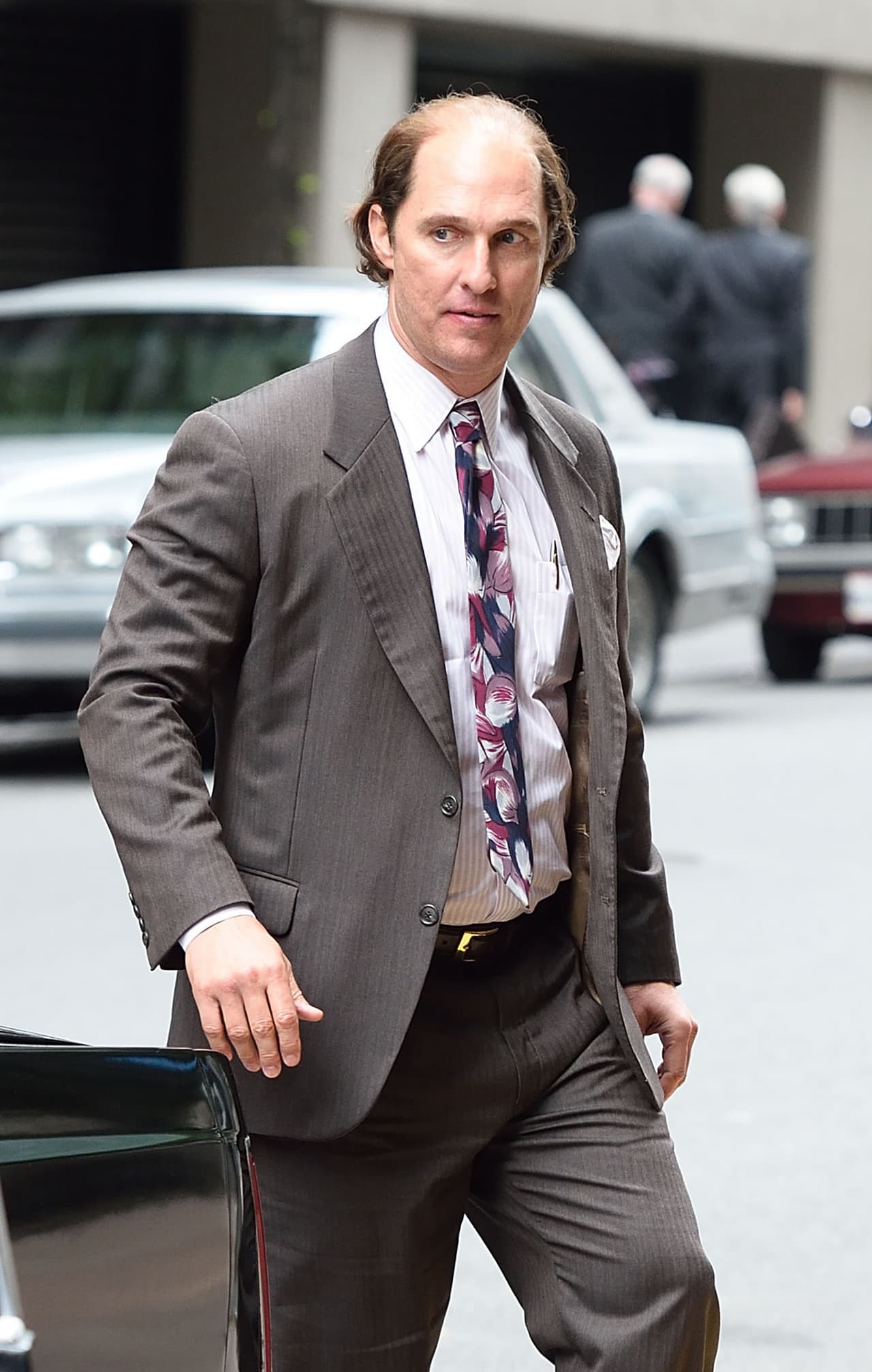 Así lucía el actor en el set de 'Gold' a fines de 2015.