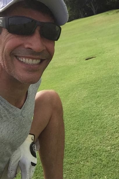 Llegando a Puerto Rico, el presentador de Despierta América hizo una de las actividades que más le gusta practicar, el golf.