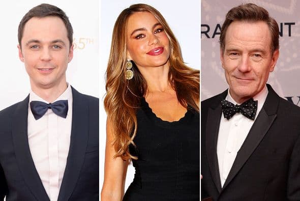 Jim Parsons, Sofía Vergara y Bryan Cranston